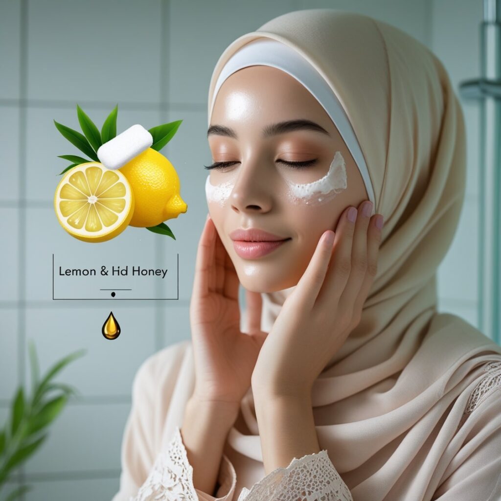 treat acne scars with lemon and honey mask