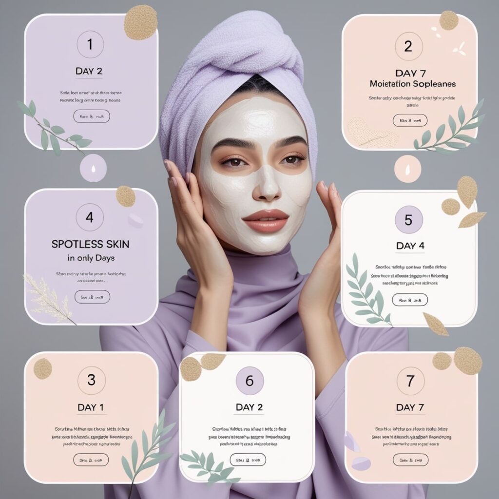best routine for sporless skin in 7 days